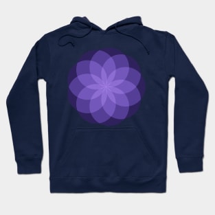 Geometric Flower of Circles (Purple) Hoodie